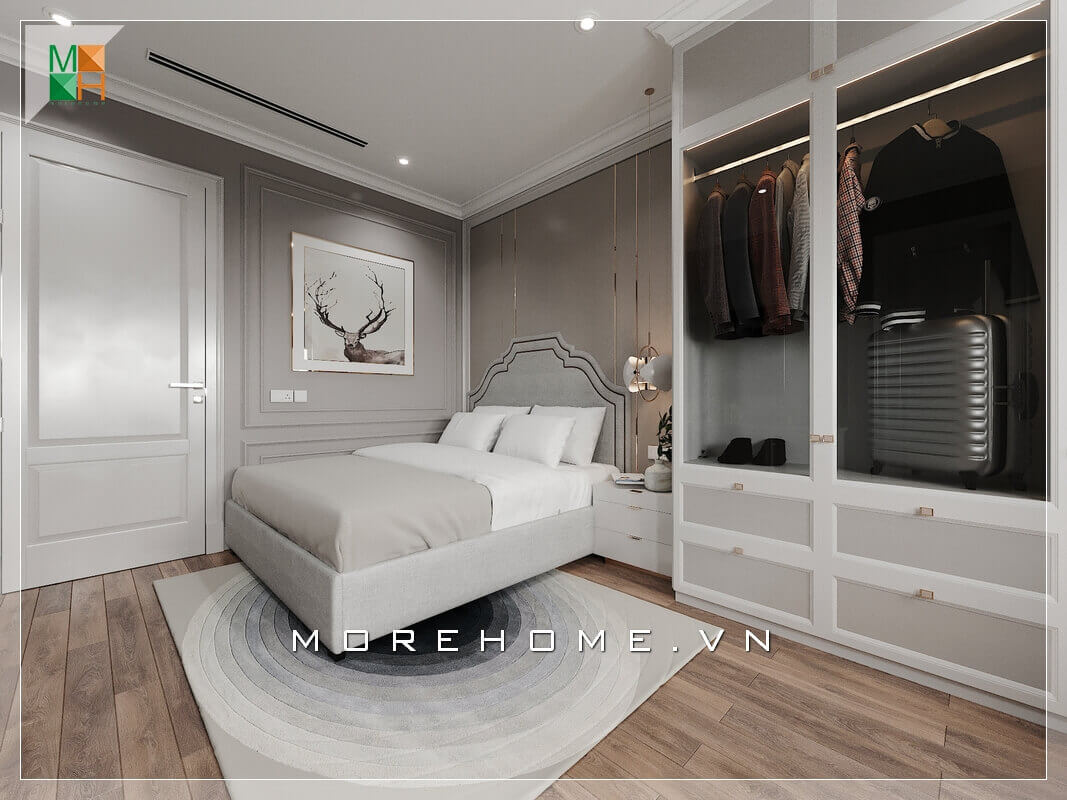 Giới thiệu đến quý khách mẫu tủ quần áo cánh kính phòng ngủ đẹp, sang trọng. Tủ thiết kế nhiều ngăn và cửa kính rất đẹp mắt và hiện đại. Thiết kế phòng ngủ nhà phố
