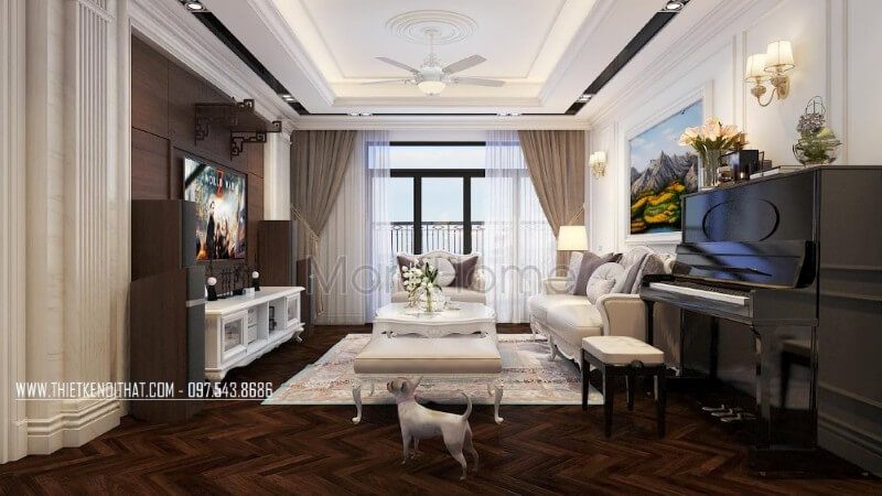 Thiết kế nội thất chung cư Royal city cao cấp