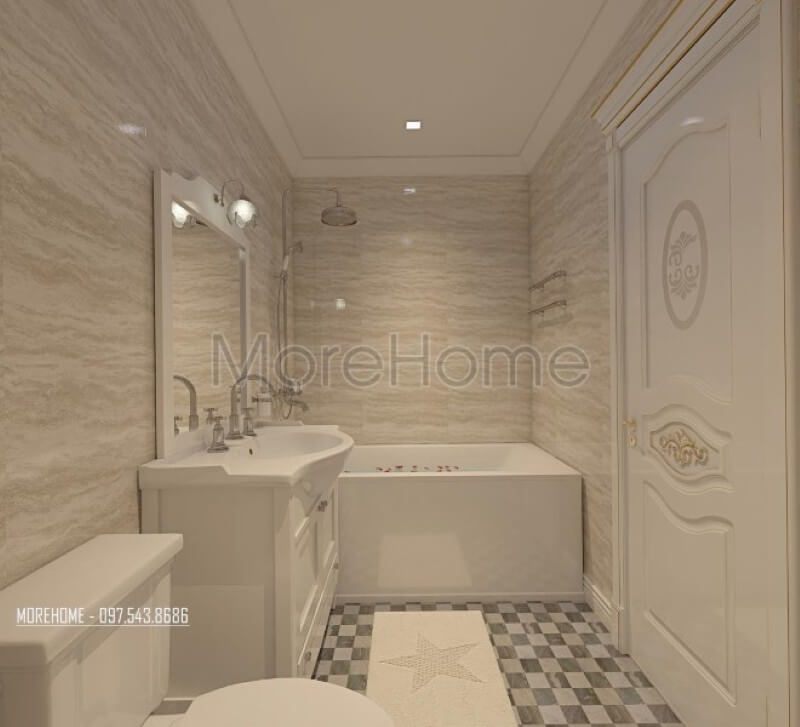 Gương trang trí hình vuông tạo cảm giác không gian thêm rộng và thoáng hơn
